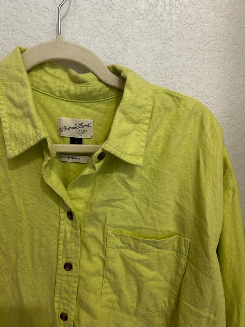Universal Thread Lime Green Button-Down Shirt - Picture 2 of 7